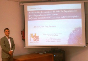 Alfonso José Lag Brotons es doctorado en Ciencias Ambientales por la UMH /O.C