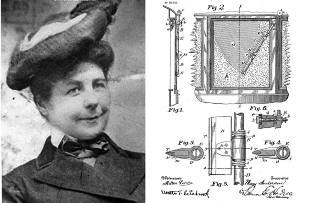 women inventors, who invented the car, who invented the windshield, mary anderson inventor,